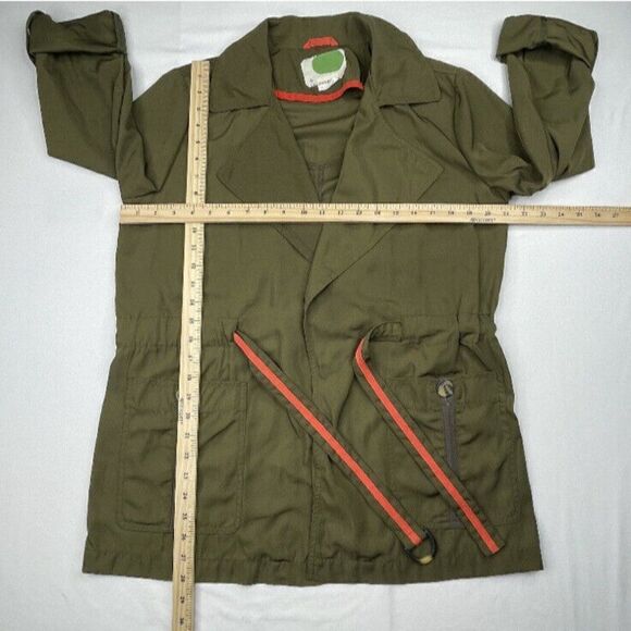 Anthropologie Gisborne Obi Trench Anorak Jacket Green - Picture 14 of 15